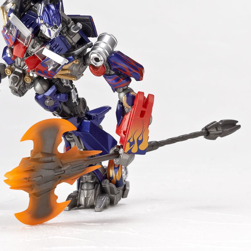 optimus prime toy with axe